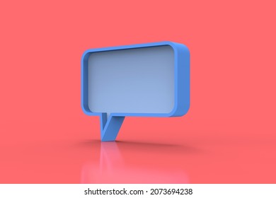 3D Illustration Of A Chatbox