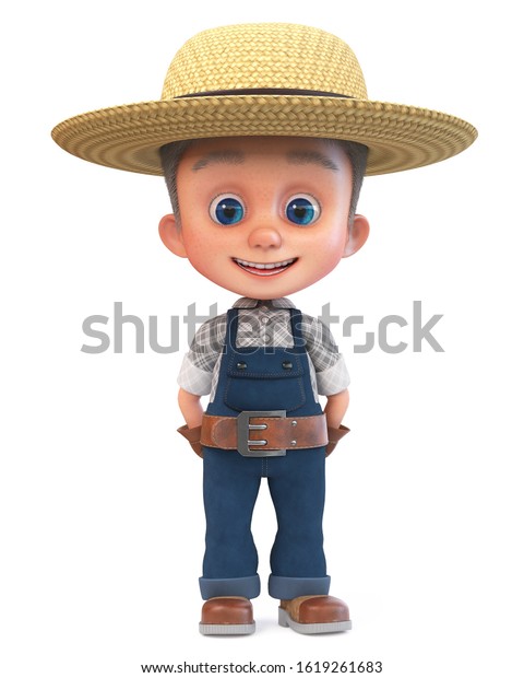 child farmer hat