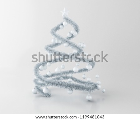 Similar – Shiny white Christmas star on red background, minimal concept