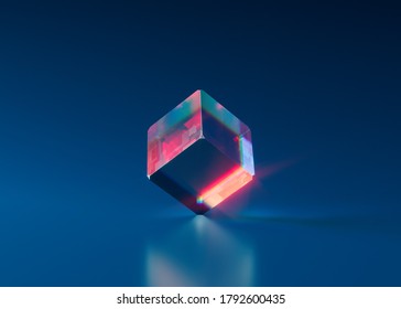 3D illustration of a colourful block - Shutterstock ID 1792600435