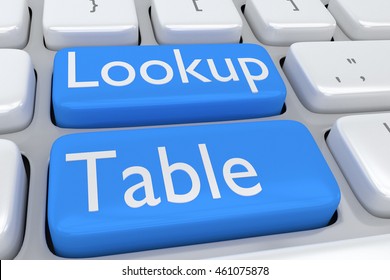 3D illustration of computer keyboard with the script 