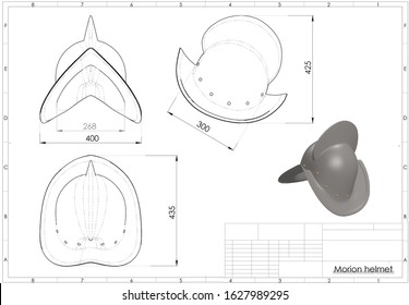 3d Illustration Conquistador Morion Helmet On Stock Illustration 1627989295