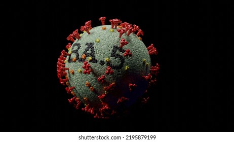 3D Illustration Coronavirus With Some Of The Lipid Molecules Altered To Spell Out BA.5 In Reference To The Covid-19 Pandemic Omicron Variant