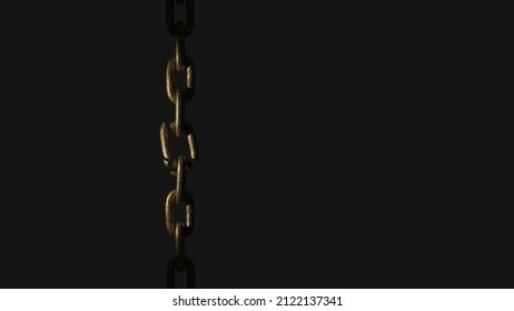 a 3D illustration of a cracked chain representing power to break through