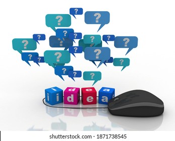3d illustration Creativity idea concept. 
