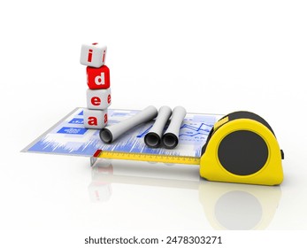 3d illustration Creativity idea concept