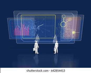 3D Illustration Of Current Situation Analysis
