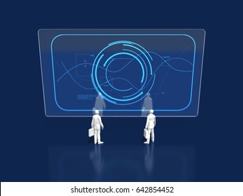 3D Illustration Of Current Situation Analysis
