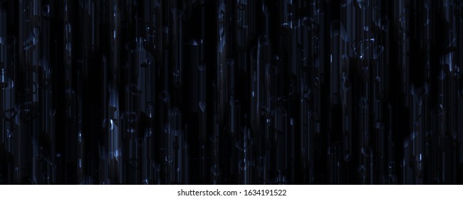 3d Illustration Dark Blue Cobalt Crystal Background