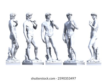 3D illustration of David image
