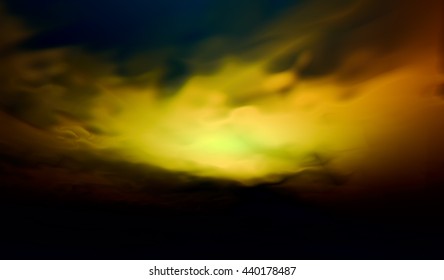 3D illustration de cloudscape