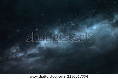 3D illustration of Deep space background, full of stars and galaxies. Elements of image provided by Nasa