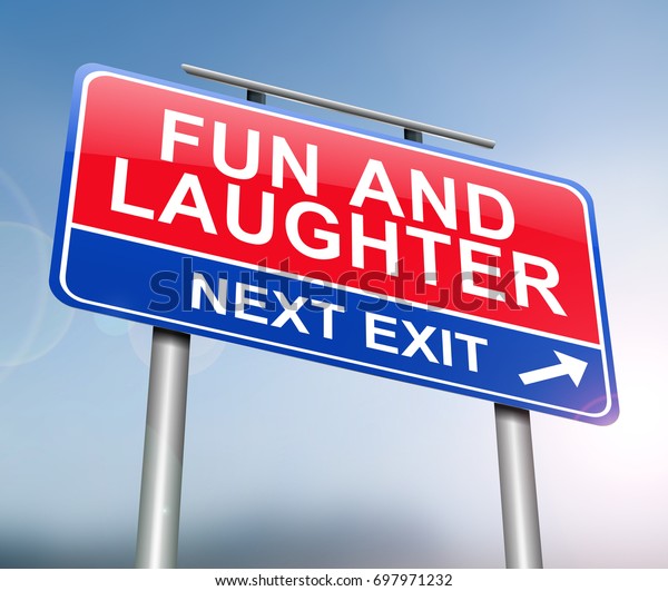 3d Illustration Depicting Sign Fun Laughter Stock Illustration ...