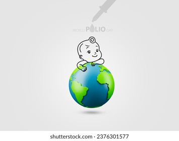 The 3D illustration design concept of World Polio Day - Powered by Shutterstock