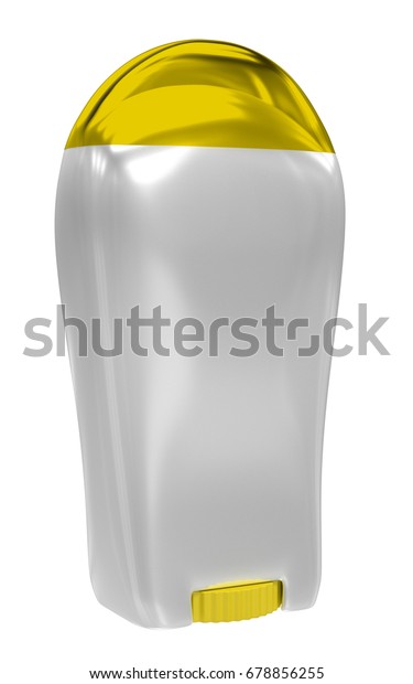 Download 3d Illustration Dry Deodorant Yellow Cap Stock Illustration 678856255 Yellowimages Mockups