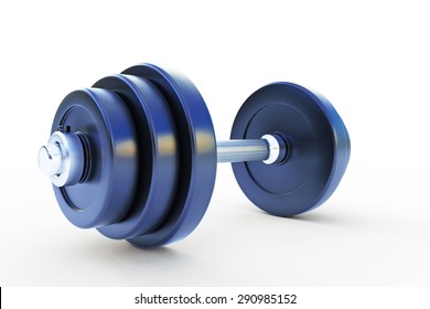 3d Illustration Of Dumbell Isolated On White