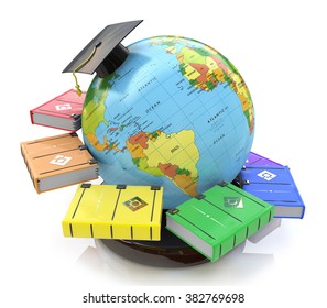 3d illustration of Education in the design of the information related to education and acquisition of knowledge
