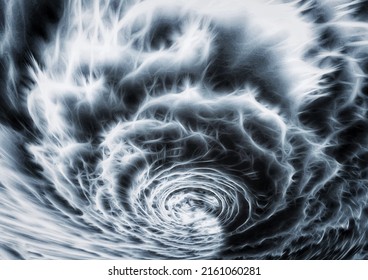 3D Illustration Of Eerie Clouds Swirling