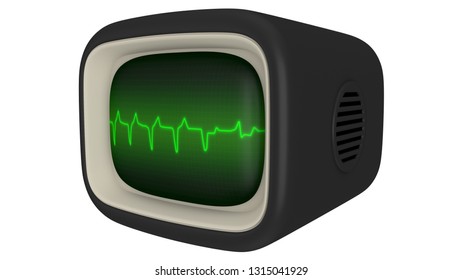 3D illustration Electrocardiogram