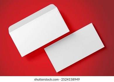 3D illustration. Envelope, A5 format isolated