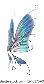 3d illustration of fairy wings
