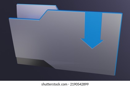 3d Illustration Of File Holder On Green Screen. Easy To Ke You