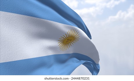 Ilustración 3d la bandera