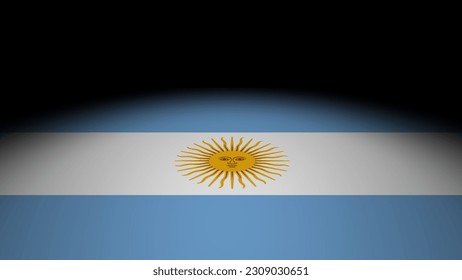 3d bandera ilustración Argentina