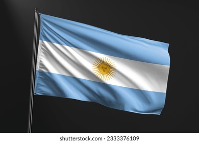 3d bandera ilustración Argentina