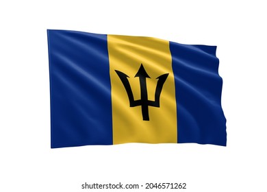 Flags Vector Barbados Vector Illustration Set Stock Vector (Royalty ...