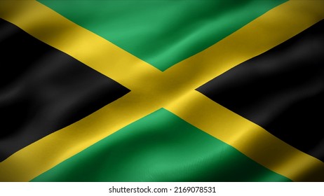 3d Illustration Flag Jamaica Jamaica Flag Stock Illustration 2169078531 ...