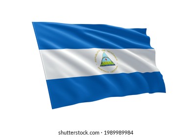 3d Illustration Flag Nicaragua Nicaragua Flag Stock Illustration 1989989984