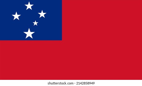 3d Illustration Flag Samoa Samoa Flag Stock Illustration 2142858949 ...