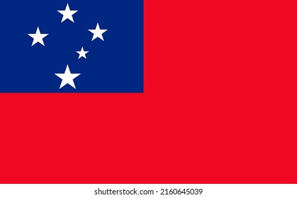 3d illustration flag of Samoa. Samoa flag of background. flag symbol of Samoan.