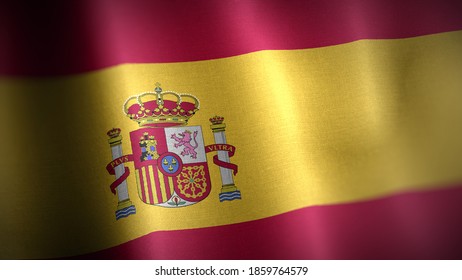 3d Illustration Flag Spain Flag Symbols Stock Illustration 1859764579 ...