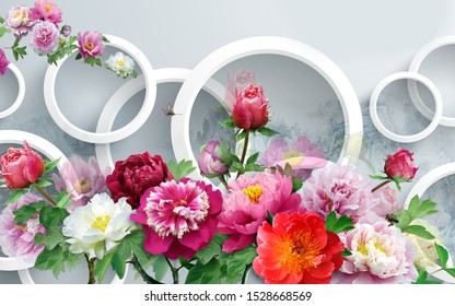 3d Flower Wallpaper Images Stock Photos Vectors Shutterstock