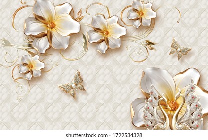 Download 3d Wallpapers Flowers Images Stock Photos Vectors Shutterstock