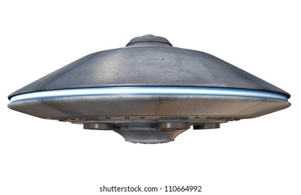 3d Illustration Of A Flying Saucer.