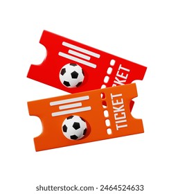 3D illustration of Football ticket - Powered by Shutterstock