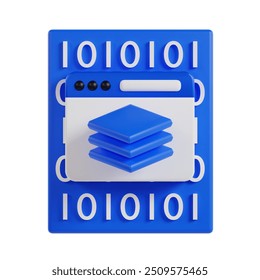 3D illustration of Full Stack Developer