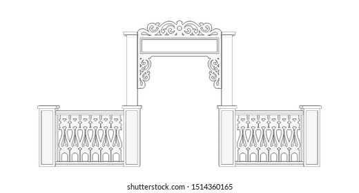 Wedding Entrance Gate Images, Stock Photos & Vectors | Shutterstock