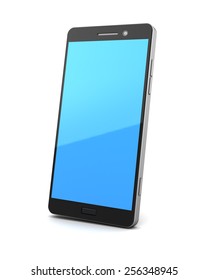 3d Illustration Of Generic Smartphone Over White Background