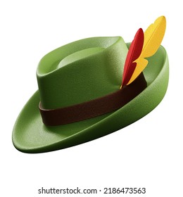 3D Illustration German Hat Oktoberfest