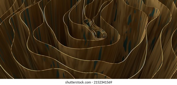 A 3D Illustration Of Gold Cloth Background Texture 