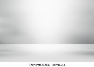 3D illustration, grey gradient background. gradient flat wall and floor in empty spacious room. gray empty room studio gradient used for background and display your product