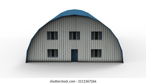 3d Illustration Of The Hangar Exterior
