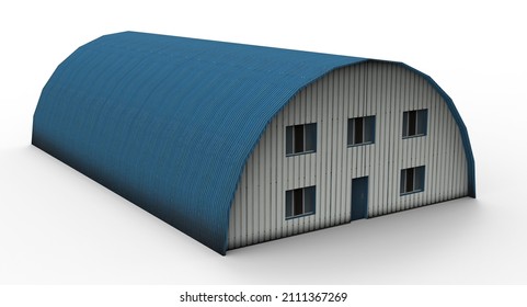 3d Illustration Of The Hangar Exterior
