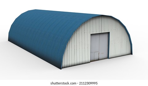 3d Illustration Of The Hangar Exterior
