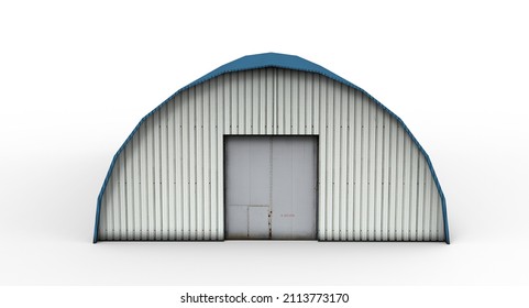 3d Illustration Of The Hangar Exterior
