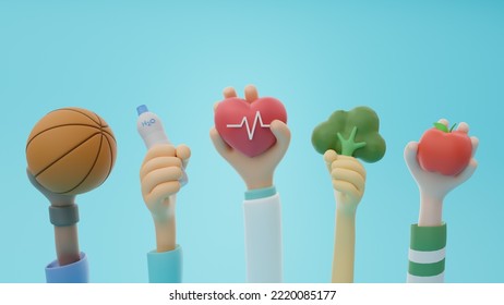 3D illustration of healthy concept, 3d rendering - Powered by Shutterstock